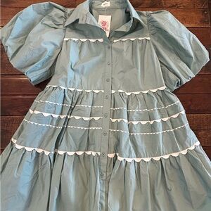 AUREUM mossy/sage green dress